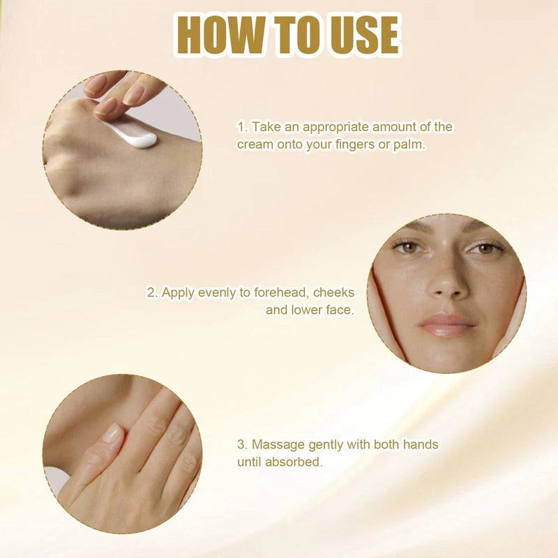 Golden Collagen Cream Anti-Wrinkle Cream Korean Anti-Wrinkle Cream Golden Collagen Anti-Wrinkle Cream with Massage Stick Pack of 3