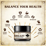 Sennasi Shilajit Pure Himalayan Organic Shilajit Resin - 600mg Maximum Potency Natural Organic Shilajit Resin with 85+ Trace Minerals & Fulvic Acid for Energy, Immune Support, 30 Grams (1 Pack)
