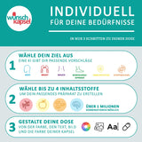 Pure motherwort extract 500 mg (Tanacetum parthenium, at least 0.8% parthenolide), 290 vegan capsules from the desired capsule manufactory. Premium dietary supplement.