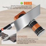 CYYOLLPF Knife Sharpener Tool,Upgraded Rolling Knife Sharpener Kit,Knife Sharpening with Diamond and Ceramic for Steel of Any Hardness,Kitchen Knives Sharpener Kit with 15 & 20 Degree Magnetic Angle (black)
