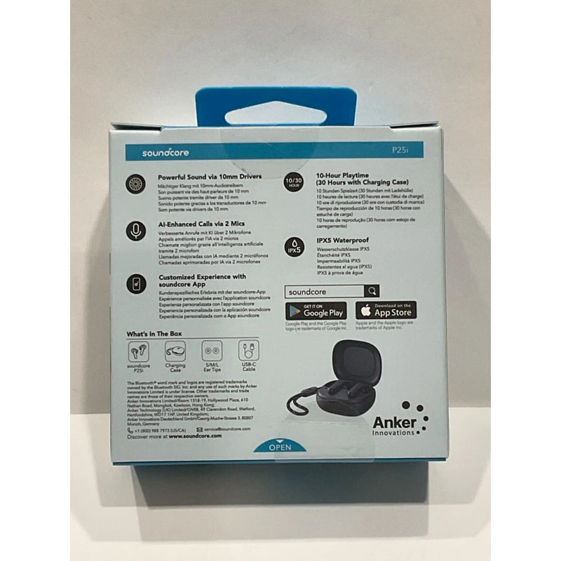Soundcore - by Anker P25i True Wireless In-Ear Headphones - Black brand New
