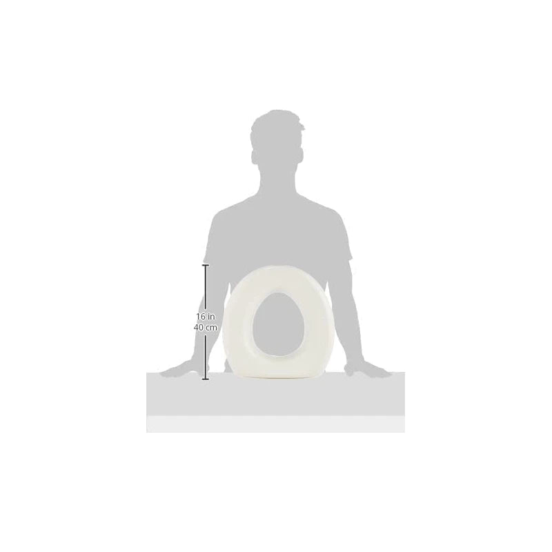 HealthSmart HealthSmart Enhanced Comfort 5" Raised (Round) Toilet Seat Riser 5 Slip Resistant Pads FSA/HSA Eligible Toilet Seat Risers for Seniors Padded Toilet Seat Elevation 15.7 x 15.2 x 6.1