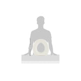 HealthSmart HealthSmart Enhanced Comfort 5" Raised (Round) Toilet Seat Riser 5 Slip Resistant Pads FSA/HSA Eligible Toilet Seat Risers for Seniors Padded Toilet Seat Elevation 15.7 x 15.2 x 6.1