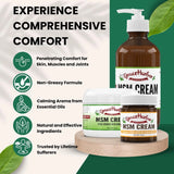 Grace Harbor MSM Cream Extra Strength - Nourishing Skin, Muscle, and Joint Therapy – Goat Milk, Essential Oils, Vitamin E – Non-Greasy Whole Body Rub – Made with Prayer in USA - 4 Ounce
