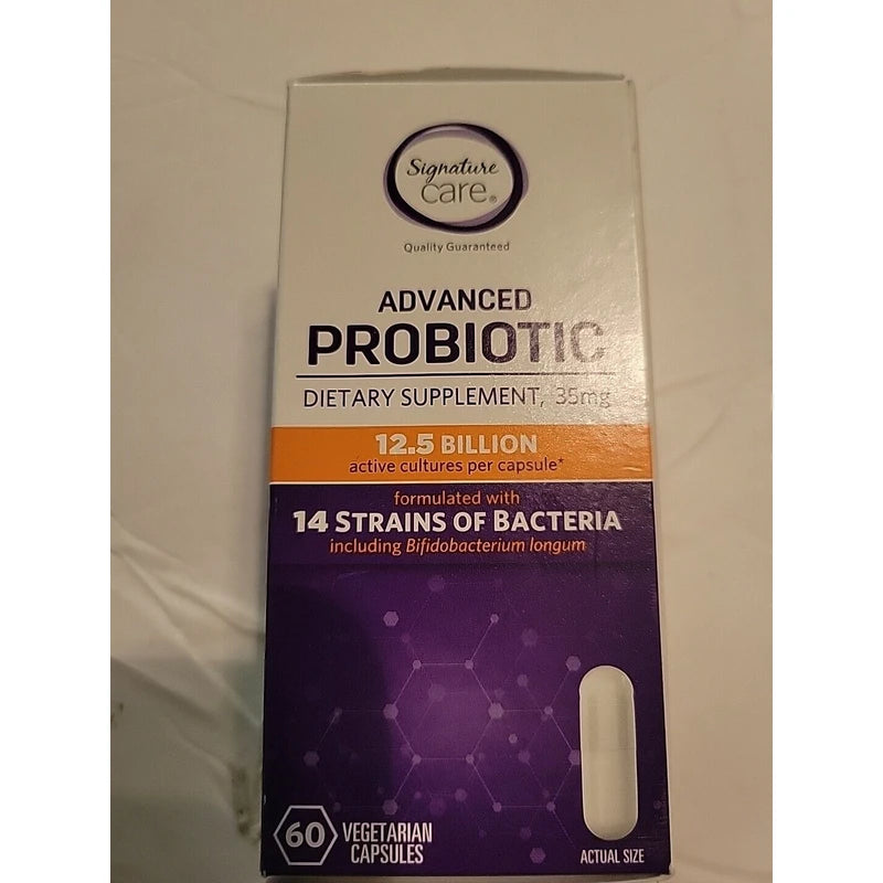 Signature Care Advanced Probiotic Dietary Supplement, 35 Mg 12.5 Billion  60 Cap