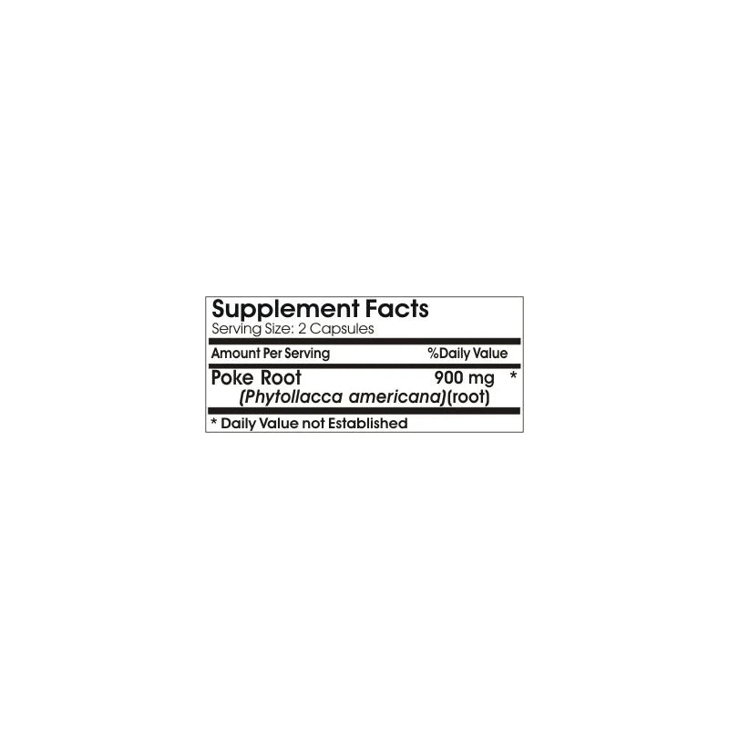 Poke Root 900mg ~ 180 Capsules - No Additives ~ Naturetition Supplements