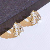 Astennu Lymphvity Auriculotherapy White Onyx Ear Cuff Slimio Auricular Rowline Earrings Earacupressure White Onyxes Detoxiear Cuffs Lymphatic Drainage Earrings Non Pierced Clip on Ear Cuffs