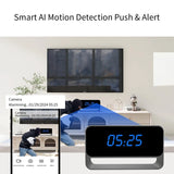 LIBREFLY LIBREFLY Clock Camera - Full HD 1080P WiFi Camera - Mini Wireless Nanny Cam with Night Vision - Indoor Home Security Surveillance