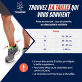 Open ankle support for sport (Mild ankle sprains. Chronic ankle instability. Resumption of sporting activities following ankle sprains and injuries.) White/orange - Size M (24-26 cm)