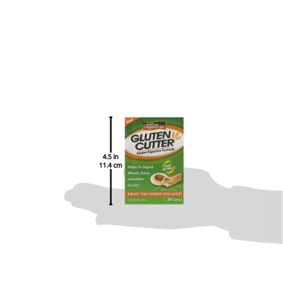 GLUTEN CUTTER Healthy Digestives Gluten Cutter, Dietary Supplement, 30 Capsules Each (Pack of 3)