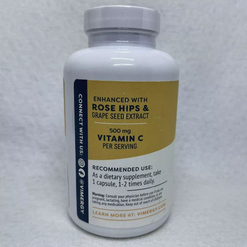 Vimergy Micro-C 180 Caps W/ Rose Hips Supports Healthy Immune System