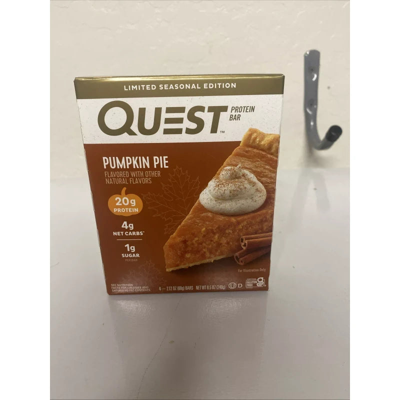 Quest Limited Edition!! Quest Protein Bar Pumpkin Pie 4 Pack
