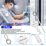 Half-Moon Elevator Door Key + 25460 Fire Alarm Key Set, Rapid Rescue & Maintenance Tool Kit, Fire Rescue & Emergency Door Breaching Keys, Firefighter-Specific Tools, Silver, Portable & Durable, 2-Pack