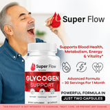Super Flow Glycogen - SuperFlow Glycogen Support Capsules, Super Flow, Glycogen Support Super Flow, Official SupperFlow Glycogen Support, Super Flow Glyco Optimizer, 30 Capsules for 1 Month