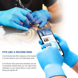 Wostar Disposable Gloves Large Powder & Latex Free 4mil 100 Pcs Exam Disposable Nitrile Non-Sterile Gloves