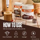 Bulletproof Mocha Creamer, 14.8 Ounces, Keto Coffee Creamer with MCT Oil, Grass-Fed Butter, and Real Cocoa, Supports Brain Function