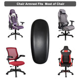MySit Office Chair Armrest Replacement Arm Pads Universal 4" or 5.5" Mounting Hole (Set of 2) Black