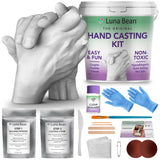 Luna Bean Hand Casting Kit – The Original Hand Mold Kit for Couples – Christmas Gifts, Bridal Shower, Wedding, Engagement Gifts for Her Him Anniversary for Men Women Wife Husband Boyfriend Girlfriend