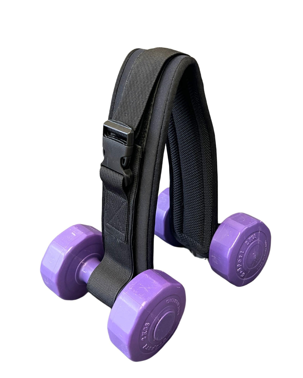 Hip Thrust Belt for Workouts, Heavy Duty Dumbbell Holder for Hip Thrusts & Booty Bands, No Metal Bar Needed, Portable, Comfortable & Stable for Home, Gym, Travel