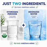 US+ Food Grade 3% Hydrogen Peroxide - Versatile All-Natural Cleaner - Made in USA - 1 Gallon (128 Fl Oz)