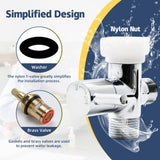 Vayzluiy Handheld Toilet Bidet Sprayer for Toilet-Adjustable Water Pressure Control with Bidet Hose for Feminine Wash, Stainless Steel Brushed Nickel Cloth Diaper for Baby Wash (Stainless Steel, 1)