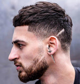 Hisatan Sword Earrings for Men Women, Stainless Steel Gothic Dagger Celtic Knot Irish Studs Earrings, Cool Punk Hip Pop Cubic Zirconia Dangle Goth Screw Spike Earring Jewelry