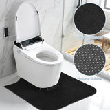 Yudlto 8 Pack Toilet Mats U Shaped Washable, Absorbent Toilet Floor Protector from Urine, Non Slip Bathroom Rugs for Around Toilet Base, Waterproof Washable Mats for Bathroom Floor