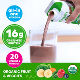 Orgain Organic Nutritional Protein Shake, Creamy Chocolate Fudge - 16g Grass Fed Whey Protein, Meal Replacement, 20 Vitamins & Minerals, Fruits & Vegetables, Gluten Free, Non-GMO, 11 Fl Oz (12 Pack)