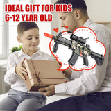 Realistic Toy Foam Blaster Gun - Electric Sniper Rifle with Scope 120 Soft Bullets 3 Magazines, Automatic Dart Gun for Boy Ages 8-12 Years Old, Indoor Outdoor Gifts for Adult Kid Christmas Birthday