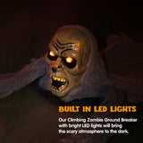 JOYIN Zombie Halloween Decoration Outdoor Groundbreaker Scary Halloween Graveyard Decor with Sound and Flashing Eyes for Yard Garden, Outside Lawn Haunted House Prop