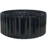 Quibbay Corrugated Metal Garden Edging, 4"×100Ft Landscape Edging Border for Lawn, Flower Bed and Garden, Flexible Lawn Edging for DIY Tree Surrounds Borders and Landscaping, Black