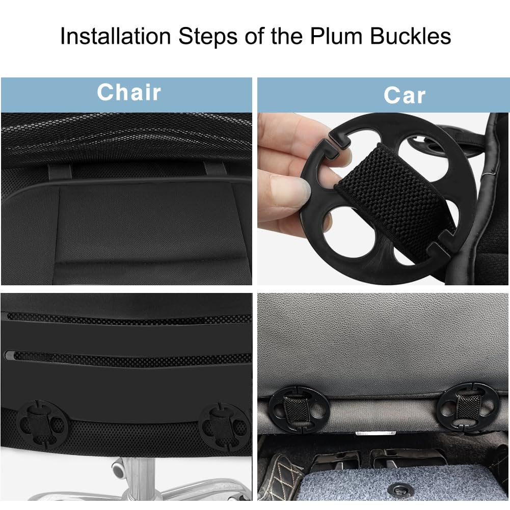 ACBAGI Car Seat Cushion Driver Seat Cushion with 1.2inch Comfort Memory Foam for Car, Office Chair and Home Chair