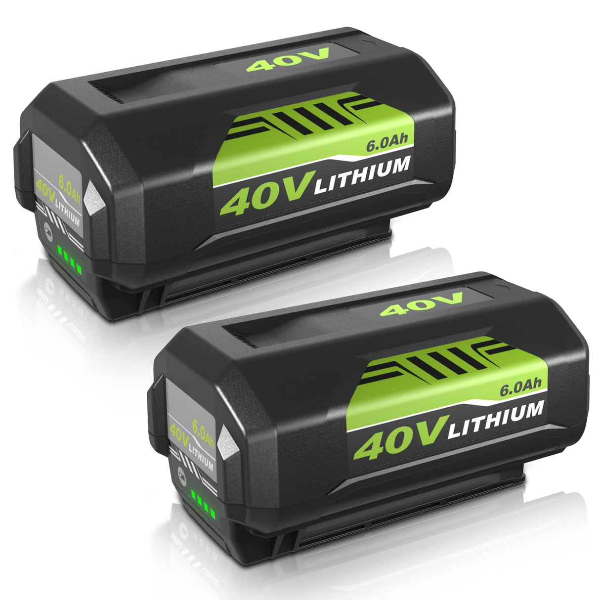 6000mAh High Capacity 40 Volt Replacement for Ryobi 40V Battery Compatible with Ryobi 40 Volt Lithium Battery OP4026A OP4015 OP4040 OP40201 OP4050A OP4015 OP40261 OP4030 OP40401 OP4060 Tools (Green)