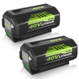 6000mAh High Capacity 40 Volt Replacement for Ryobi 40V Battery Compatible with Ryobi 40 Volt Lithium Battery OP4026A OP4015 OP4040 OP40201 OP4050A OP4015 OP40261 OP4030 OP40401 OP4060 Tools (Green)