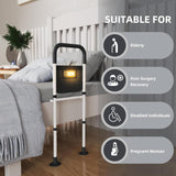 Bed Rails for Elderly Adults Safety: Adjustable Heights Assist Side Bed Rail with Motion Light & Storage Bag - Bed Railing Handle Support Bar Guard Rails Hold up to 350 Lbs for King Queen Full Twin