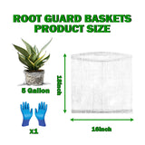 ProToolKit 6 Pack 5 Gallon Gopher Baskets - Stainless Steel Mesh Root Guards, Garden Plant Protection Against Gophers, Moles and Voles