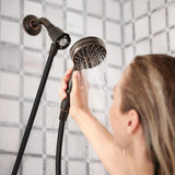 Moen Engage Magnetix Mediterranean Bronze 3.5-Inch Six-Function Detachable Handheld Showerhead with Magnetic Docking System, 26100BRB
