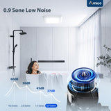 Amico Bathroom Exhaust Fan with Light, 80 CFM, 0.9 Sones, 5CCT, Easy Retrofit without Attic Access, Adjustable Bathroom Fan with light, Quiet Operation, ETL & FCC Certified