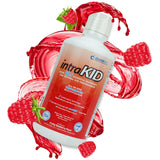 intraKID Drucker Labs Organic Liquid Multivitamin for Kids, Immune Support, Non GMO, Dairy Free, Gluten Free, Magnesium, Vitamin A,C,E, Zinc, (32 oz., Fruity Raspberry)