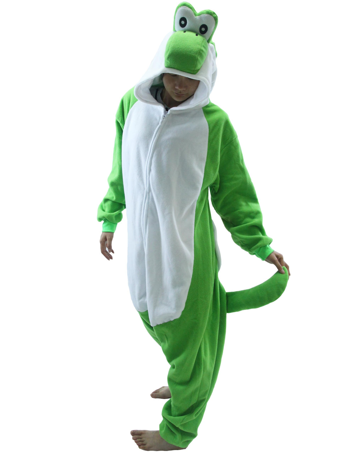 XXL Adult Unisex Green Yoshi Kigurumi Onesie Suit Halloween Christmas Anime Pajamas Yoshi Cosplay Costumes Disfraz Couple