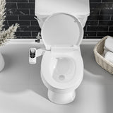 SAMODRA Non-Electric Bidet Attachment for Toilet – Self-Cleaning Dual Nozzle (Frontal & Rear Wash), Adjustable Water Pressure, Fits Most Toilets, Easy Installation (Classic Black/Silver)