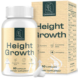 CystoRebalance 25-in 1 Bone Strength Supplement - for Natural Growth, Digestion and Stress - High Absorption - Calcium, Magnesium, Zinc, Ashwaganda and Multivitamins for Age 12+ | 60 Caps