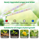 Aumtrly Plant Lights for Indoor Growing, 2 Head White Clip on Grow Lamp