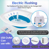Electric Sitz Bath, Sitz Bath for Hemorrhoids, Sitz Bath for Toilet Seat, Postpartum Care, Perineum Relief - Collapsible, Wide Seat, Deeper Bowl - Use w/Sitz Bath Salt