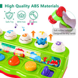 Baby Cause and Effect Pop Up Animal Toys for 1 Year Old Boy Girl with Light