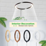 10" Grow Lights for Large Indoor Plants, Full Spectrum Indoor Plant Light for Indoor Growing with Timer,Height Adjustable Auto On/Off 3/9/12H, 9 Brightness,Led Tall Halo Grow Light for House Plants