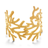 WOWORAMA Chunky Gold Coral Reef Bracelet for Women