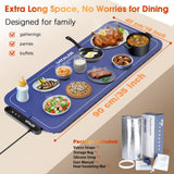 Vitaler Warming Mat for Food, (XXL 35”x16”) Electric Warming Trays, Upgrade Graphene Fast Full-Surface Heating Mat for Food with 6 Level Temp, 6 Hours Timer, Food Warmer Pad with Heat-Insulating Mat