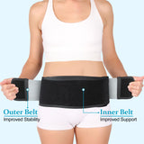 Zekeson Back Brace for Lower Back Pain, Si Belt, Sciatic Nerve, Relief for Sciatica, Hip, Spine Pain, Pelvic, Sacroiliac Belt-Breathable & Adjustable Lumbar for Women and Men (Regular, Gray)