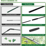 36 Rods Garden Hoops Kit for Raised Beds, 6 Sets 8FT Fiberglass Grow Tunnel
